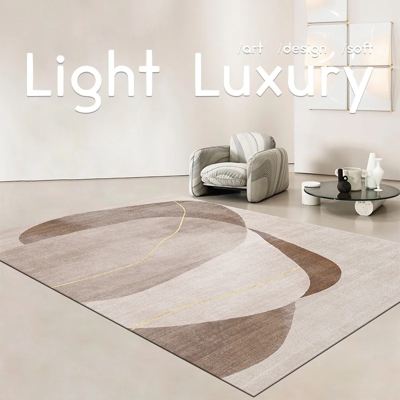 

Quietly style living room carpet light luxury coffee table carpet bedroom bedside carpet Japanese modern simple abstract fur rug