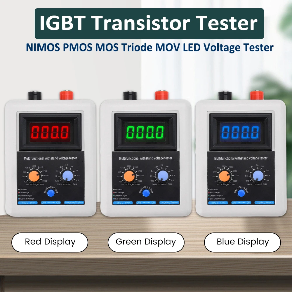 Тестер IGBT постоянного тока 50 В-3700 В тестер напряжения транзисторов NIMOS PMOS MOS Triode MOV