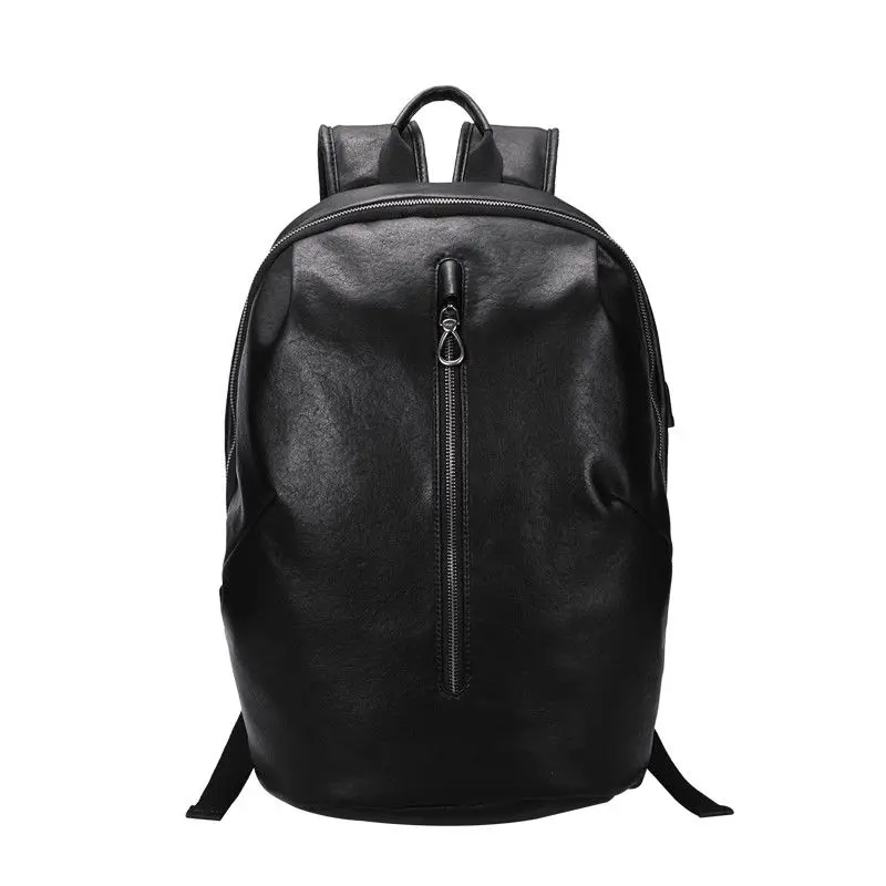 

Мужской кожаный рюкзак, черный деловой рюкзак для мальчиков, с отделением для ноутбука и компьютера, 2022