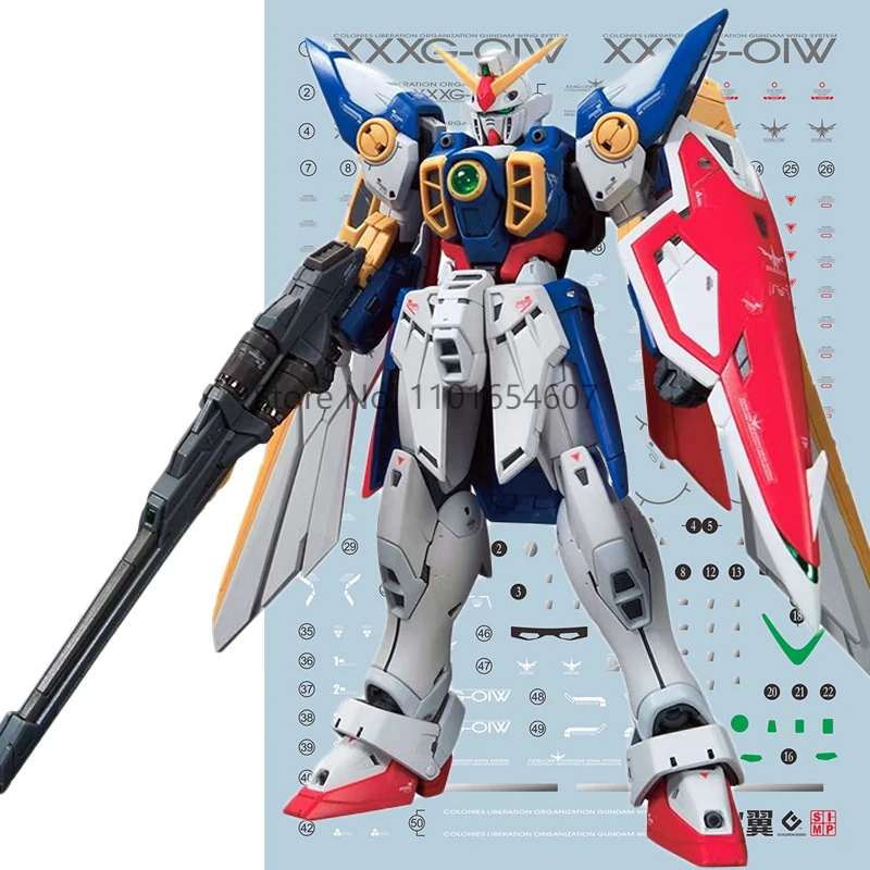 

Стикеры для телевизора Gunpla RG35 RG Wing Ver.TV Wing HG 1/144, флуоресцентные Водные Наклейки, литые, улучшают обзор и удобство игры