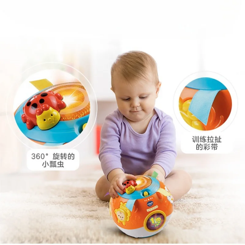 Фото Vtech Happy Roll Ball детская игрушка для ползания детская игрушка для ползания 6-12 месяцев подарок на день рождения месяца сенсорная игрушка для малышей №2