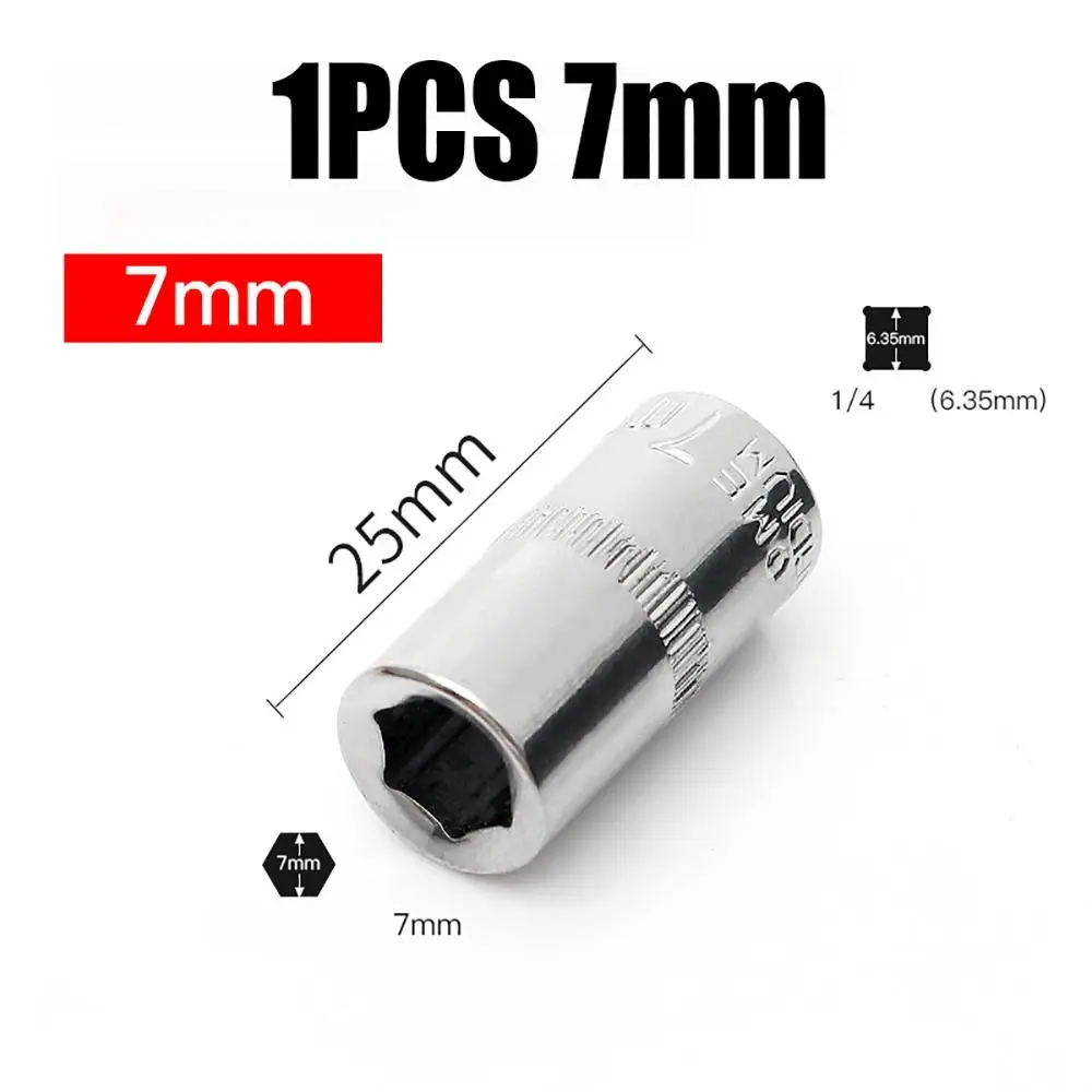 

Шестигранная торцевая головка 1/4", 4-14 мм