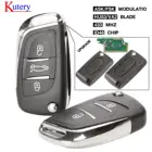 Kutery Ce0523 ASKFSK 23 кнопочный дистанционный Автомобильный ключ для Citroen C2 C3 C4 C5 433Mhz ID46 модифицированный Раскладной Автомобильный ключ управления