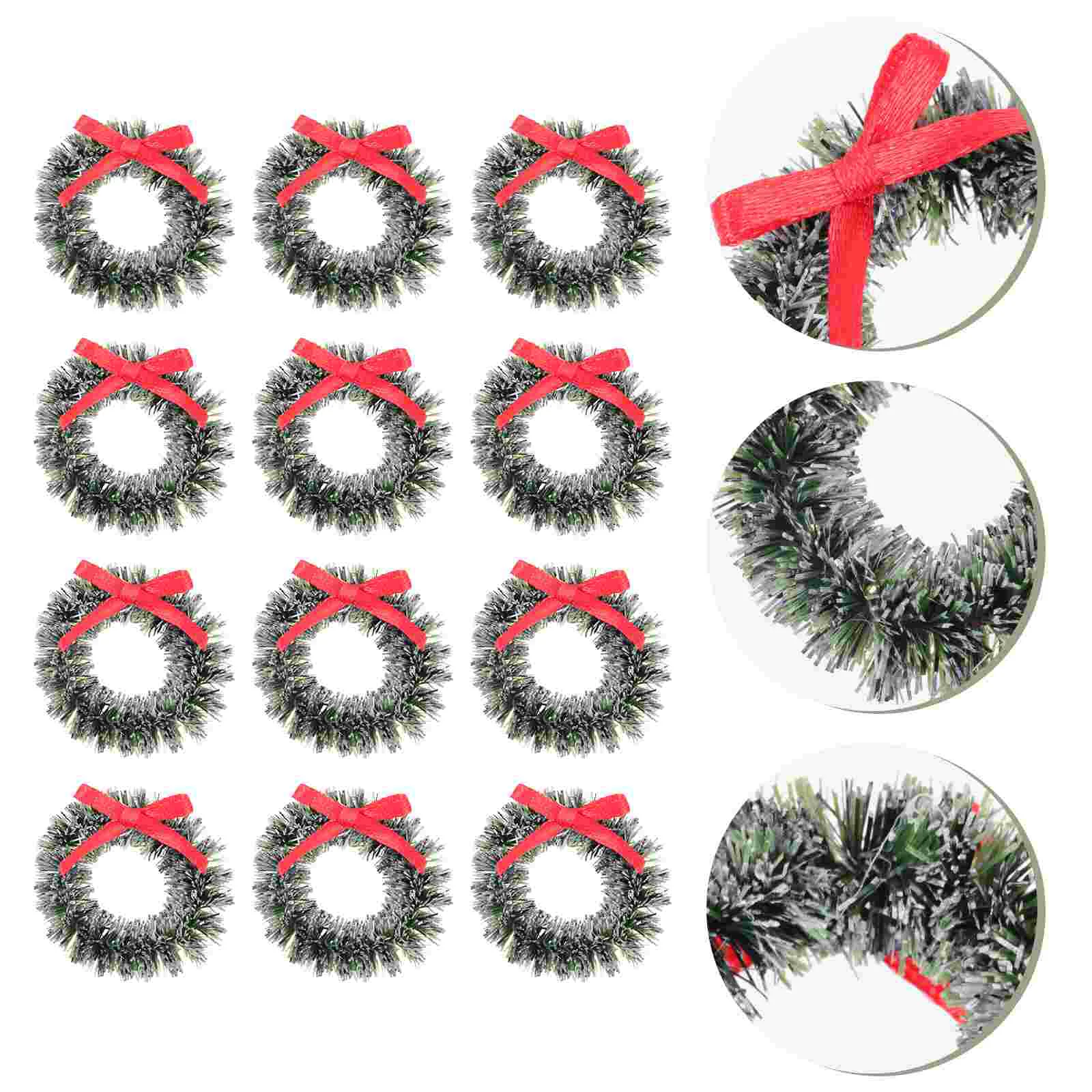 

Christmas Wreath Mini Wreaths Hanging Garland Treefor Artificial Rings Decorations Small Miniaturecrafts Pine Ornaments Ornament