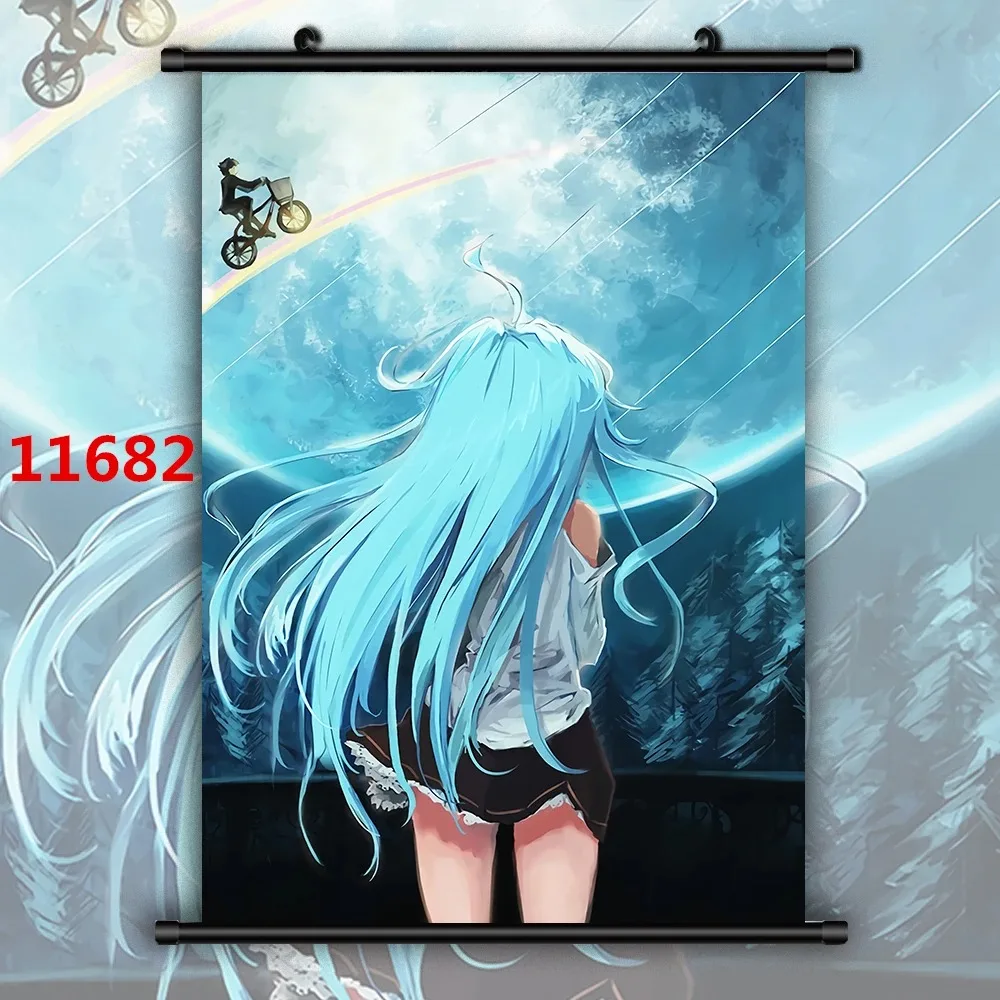 WTQ Аниме Denpa-Donna-oto-Towa-Erio Печать На Холсте-настенный Художественный Декор