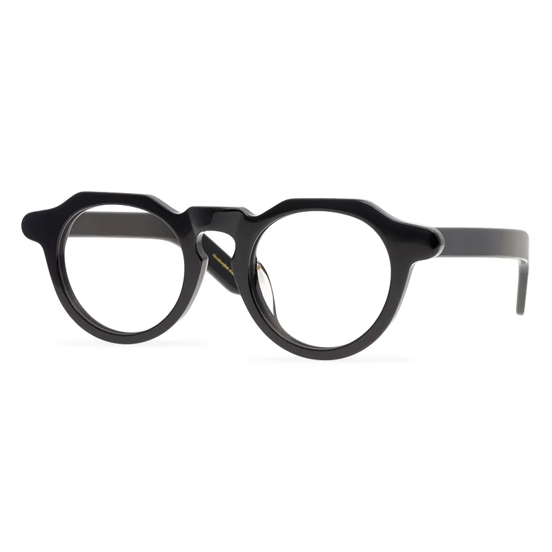 

Acetate Thick frame oval eyeglasses Prescription Presbyopia optical eyewear Personalized fashion system designer brand glasses