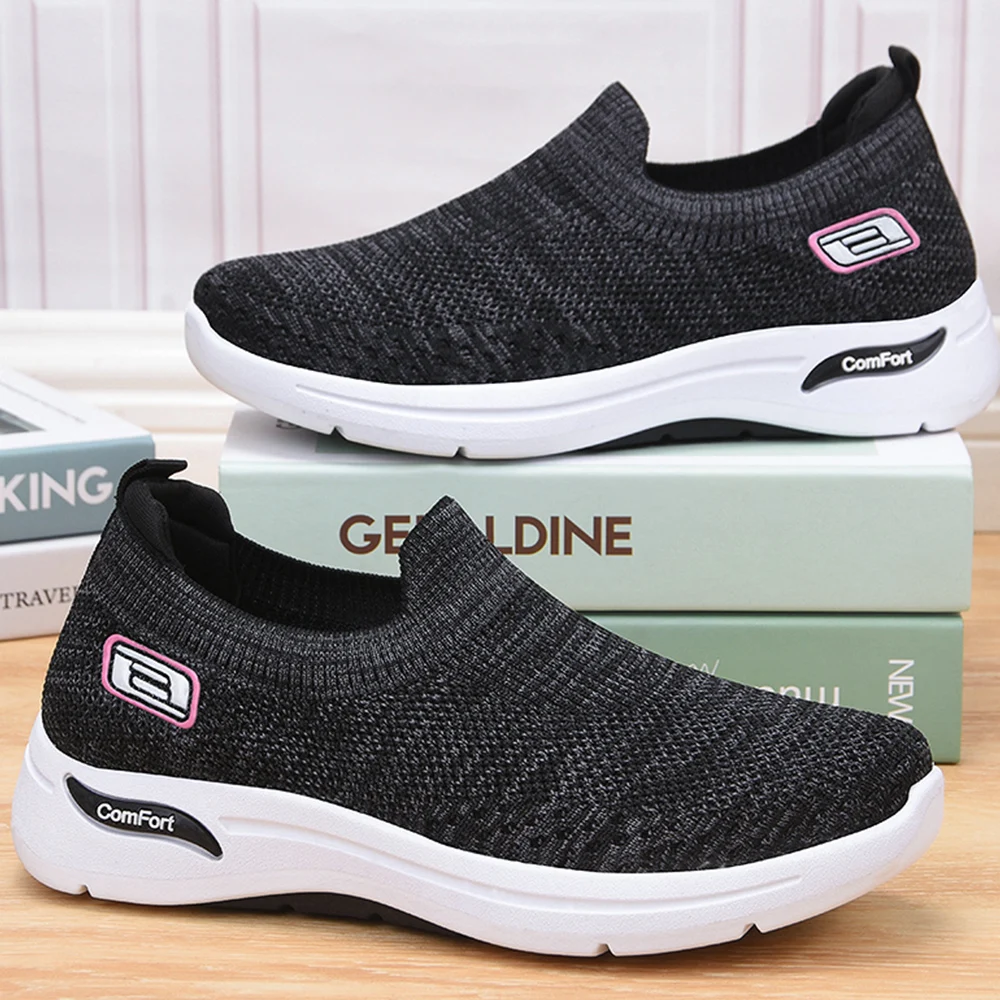 

Женские кроссовки без шнуровки, на мягкой подошве, лоферы с вулканизированной подошвой, повседневная обувь для бега, Новинка лета 2022