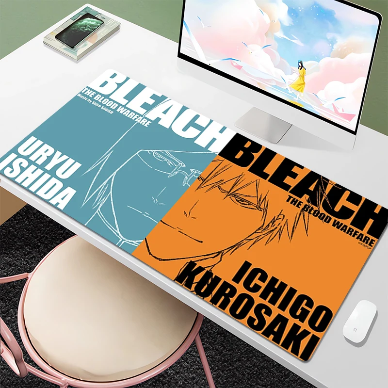 

Bleach Mouse Pad Gaming Setup Accessories Desk Mat Deskmat Gamer Keyboard Mousepad Xxl Table Cushion Cabinet Pc Mats Large Anime
