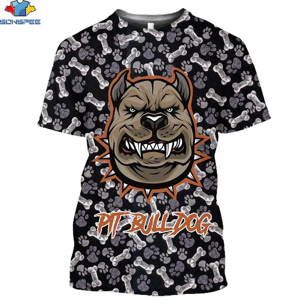 

SONSPEE 3D-print Kawaii Women and Men T-shirt Bulldog Cartoon Head Pet Dog T-shirt Tiled Design Summer Fashion Versatile T-shirt