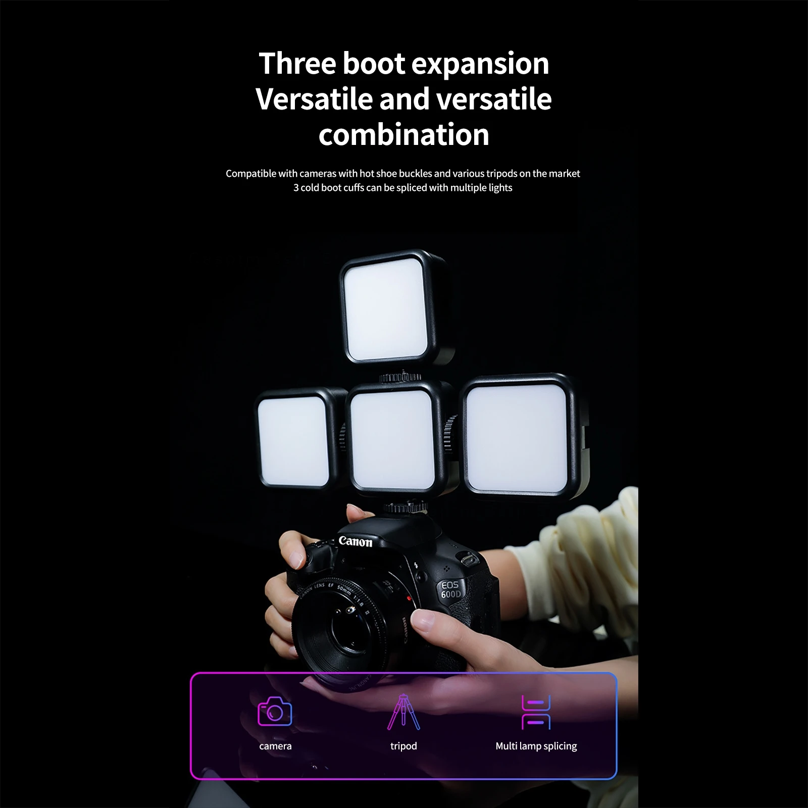 Светодиодное кольцо портативный мини-светильник для селфи перезаряжаемый 3