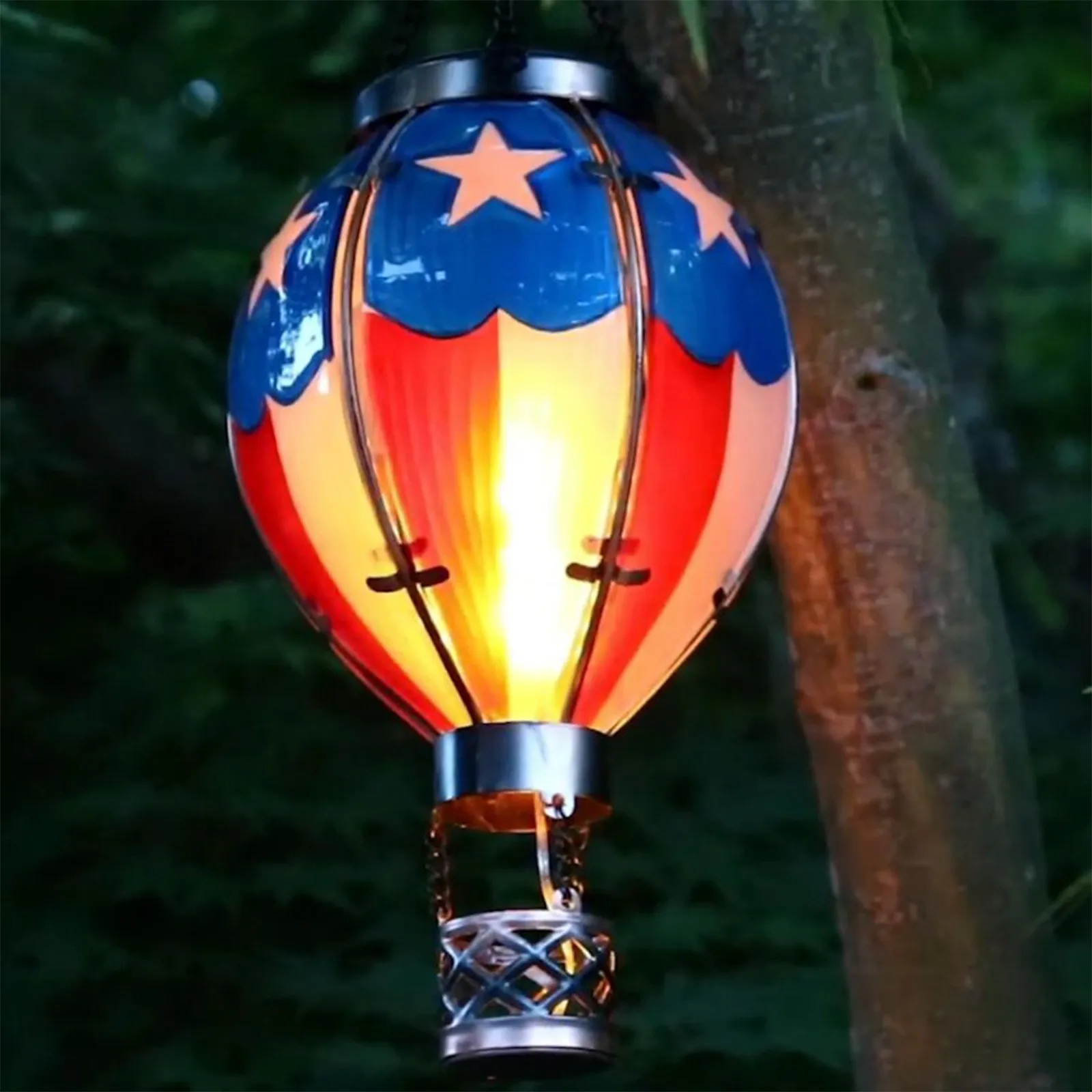 Красочные металлические фонарики на воздушном шаре уличное декоративное