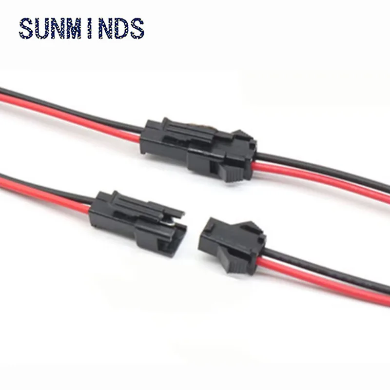 

10 пар в комплекте; 20 см SM американская классификация проводов 2р 2Pin розетка провод «папа-мама» разъем светодиодный полосы лампы драйвер разъемы