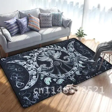 Декоративный Напольный коврик с мотивами Луны изображением алтаря или тарота