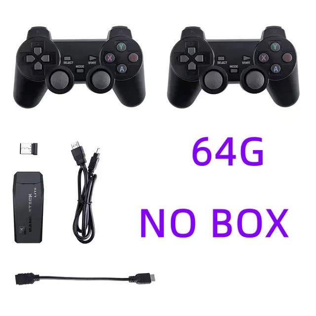 

Ewwke M8 Video Game Console 2.4G Double Wireless Controller Game Stick 4K 10000 games 64GB Retro games For PS1/GBA Dropshipping