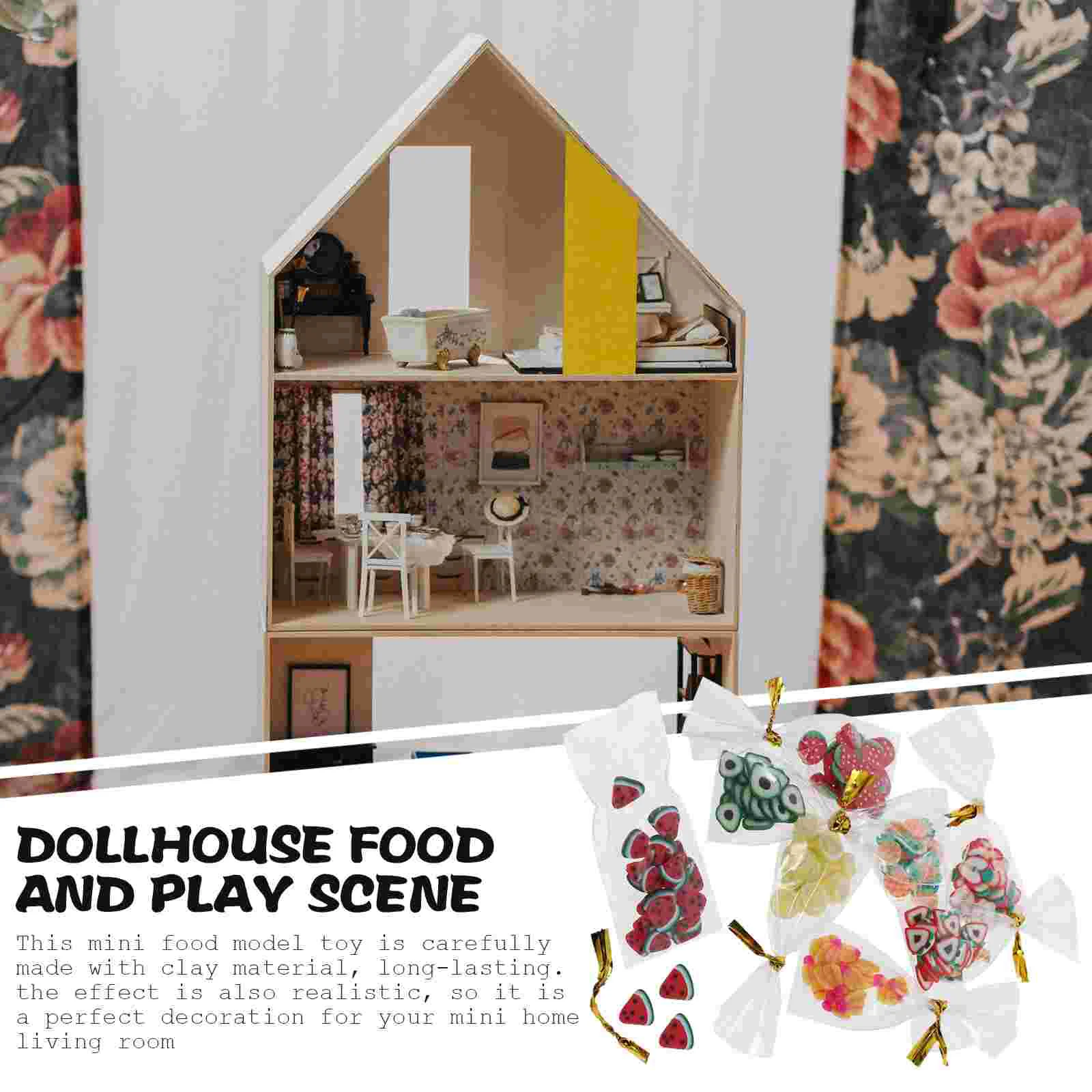 8 шт. 112 дома мини-игрушки миниатюрная модель еды искусственная опора глина