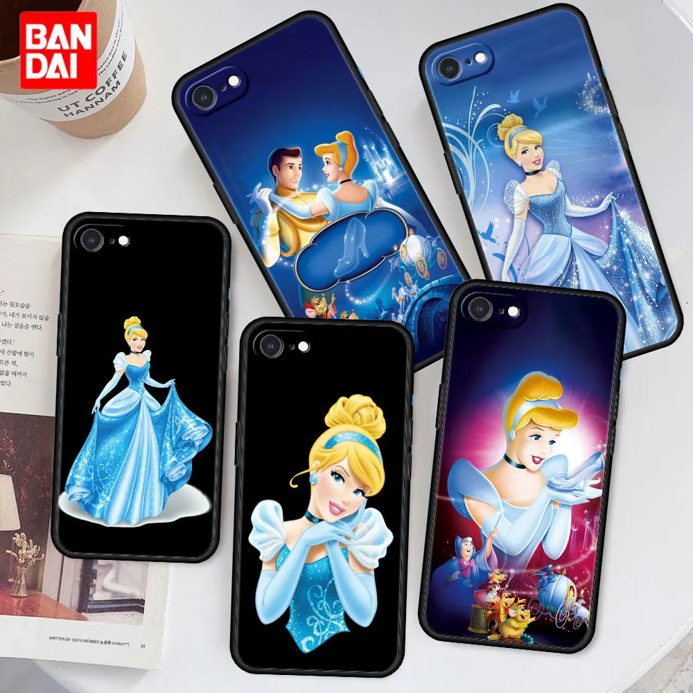 

Cover Case for iPhone 6 6S 7 8 SE 2020 X XS XR Plus Max Soft Capa Armor Funda Cell Fashion Disney Cinderella Cute Cartoon