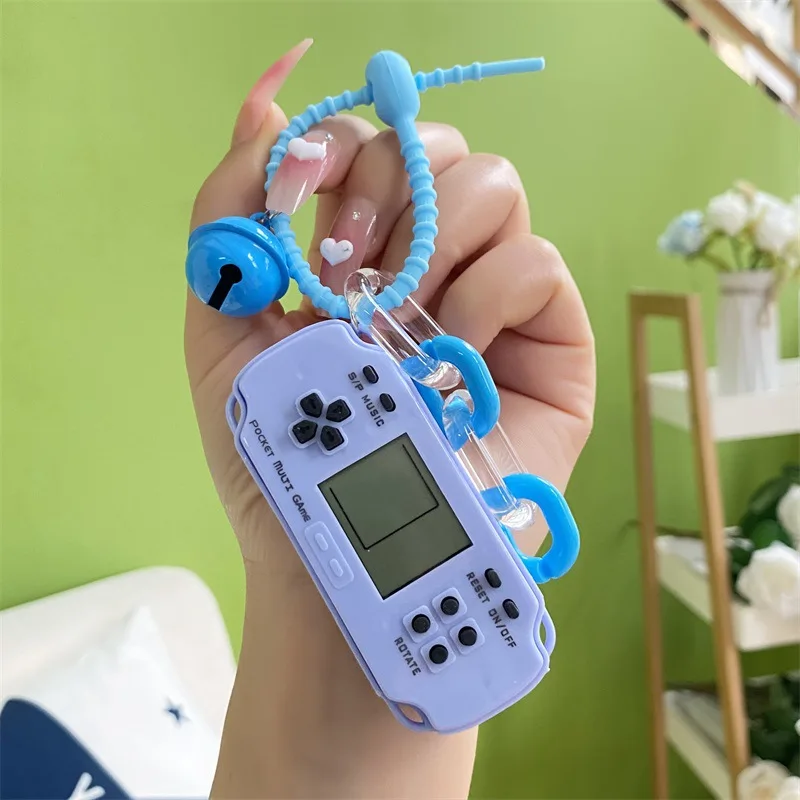 Винтажный брелок для мини-игровой консоли ключей забавный подвесной на рюкзак