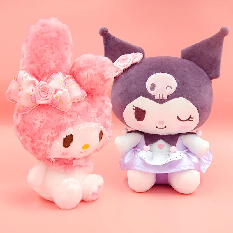 Sanrio милые плюшевые игрушки розовая серия фиолетовый и черный Kuromi My Melody аниме