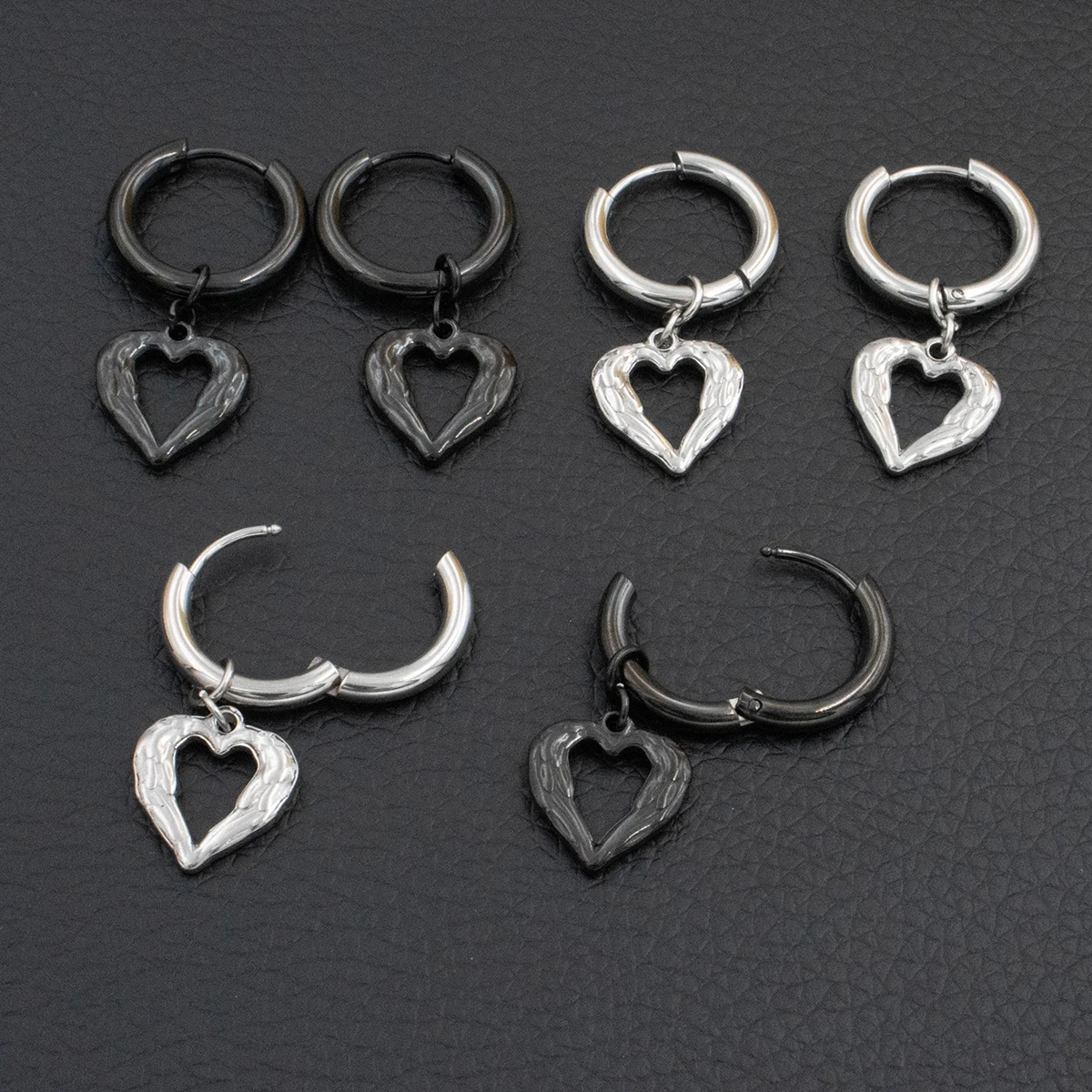 Серьги-гвоздики из нержавеющей стали в стиле панк для мужчин и женщин