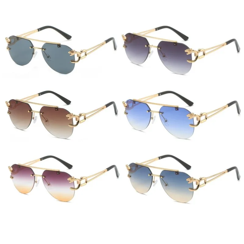 

Luxury Brand Men Women UV400 Protection Fashion Steampunk Sunglasses Vintage Rimless Sun Glasses Summer Shade Eyeglasses