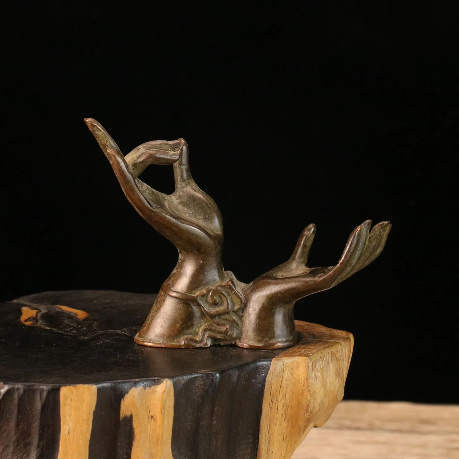 Металлический орнамент Статуя Будды Сплав Рука Вес 130 г Высота 6 9 см Ширина Длина