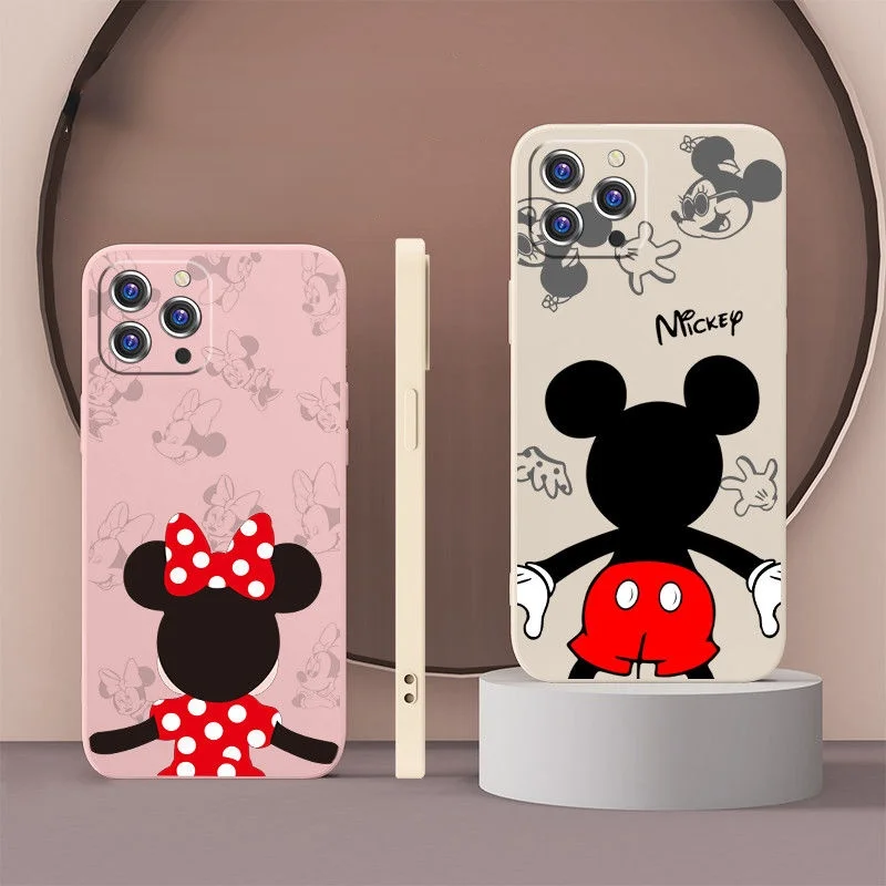 

2022 Disney Mickey Mouse Cool Phone Case Cover For Iphone 13 12 Pro Max 11 8S 6S 7 XR PLUS X XS X SE 2020 Mini Couple Soft Case