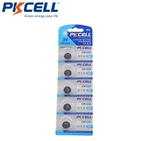 5pcscard pkcell 3v cr1225 1225 lm1225 br1225 ecr1225 kcr1225 ee6220 lithium button coin cells batteries