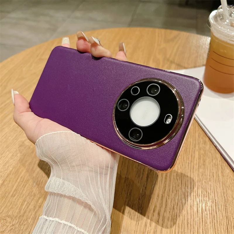 Оригинальный простой кожаный чехол для телефона с защитой от падения Huawei MATE40