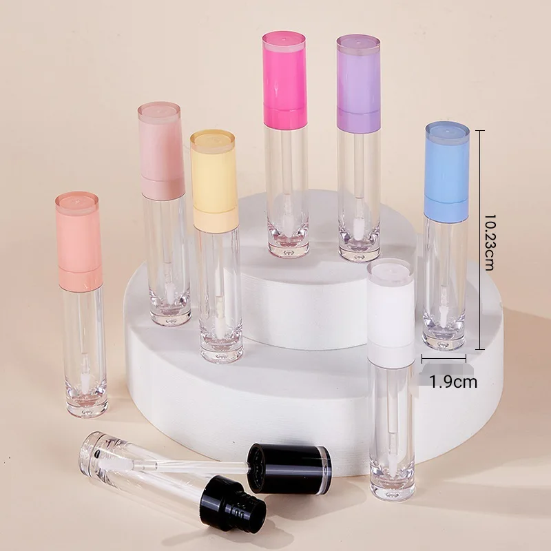 

Wholesale 8ml Lip Gloss Tubes Empty Lipstick Tube Lip Balm Round Lipgloss Tube Makeup Clear Lip Gloss Container