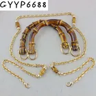 Сменные ручки для сумок из натурального бамбука, 10 Х9 см, ручная вязка в стиле ретро, сумочки, бамбуковые цепочки для сумок