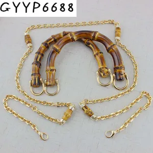 Сменные ручки для сумок из натурального бамбука, 10 Х9 см, ручная вязка в стиле ретро, сумочки, бамбуковые цепочки для сумок