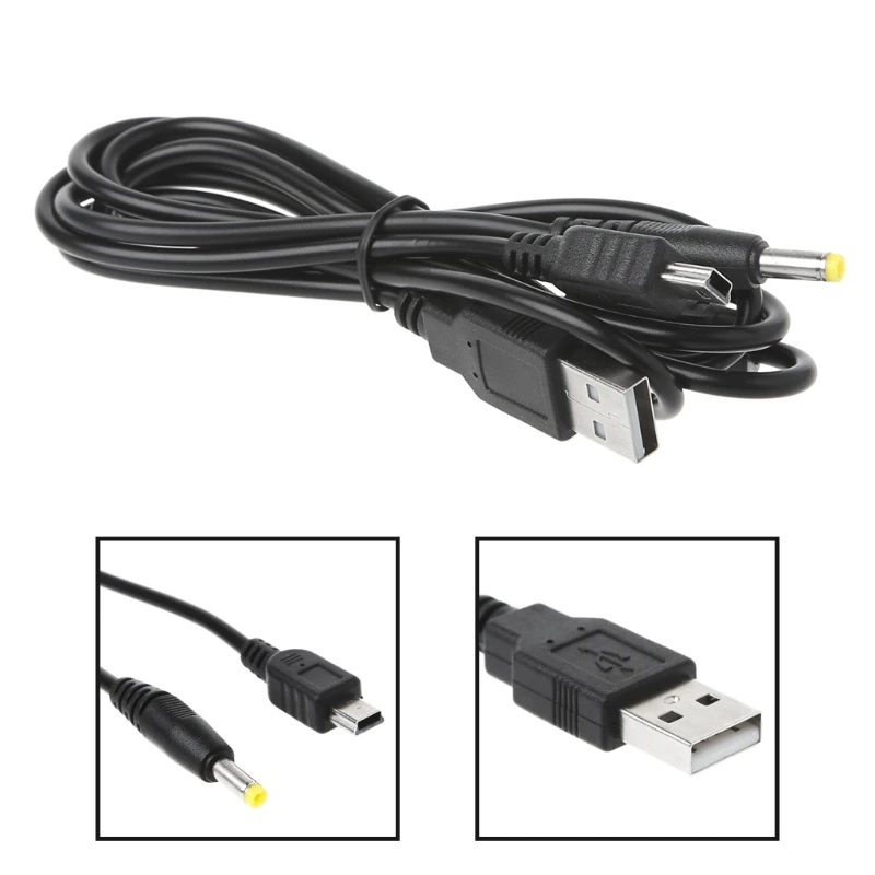 

R58A 2-In-1 USB Data Cable Charger Charging Cord For PSP 2000 3000 Gaming Accssories