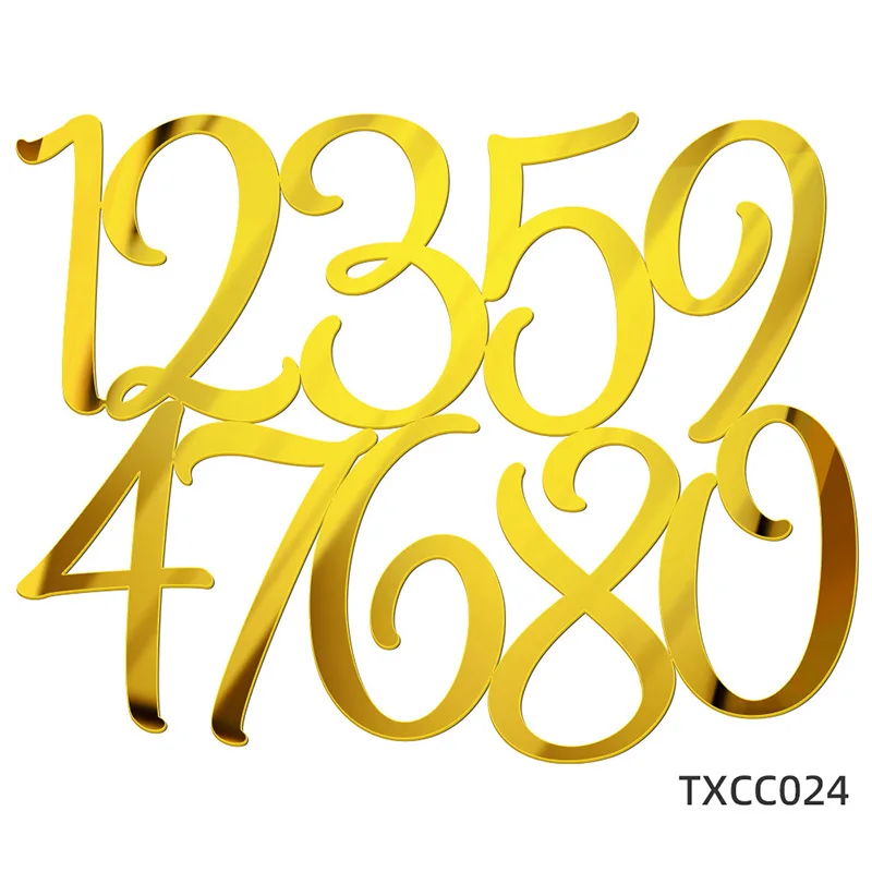 

Акриловые цифры для торта 0-9