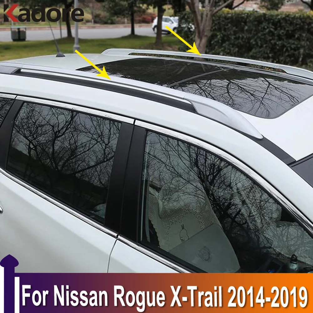 

For Nissan Rogue X-Trail 2014 -2017 2018 2019 Aluminium Alloy Roof Rack With Screws Roof Luggage Carriers Baggage Holder