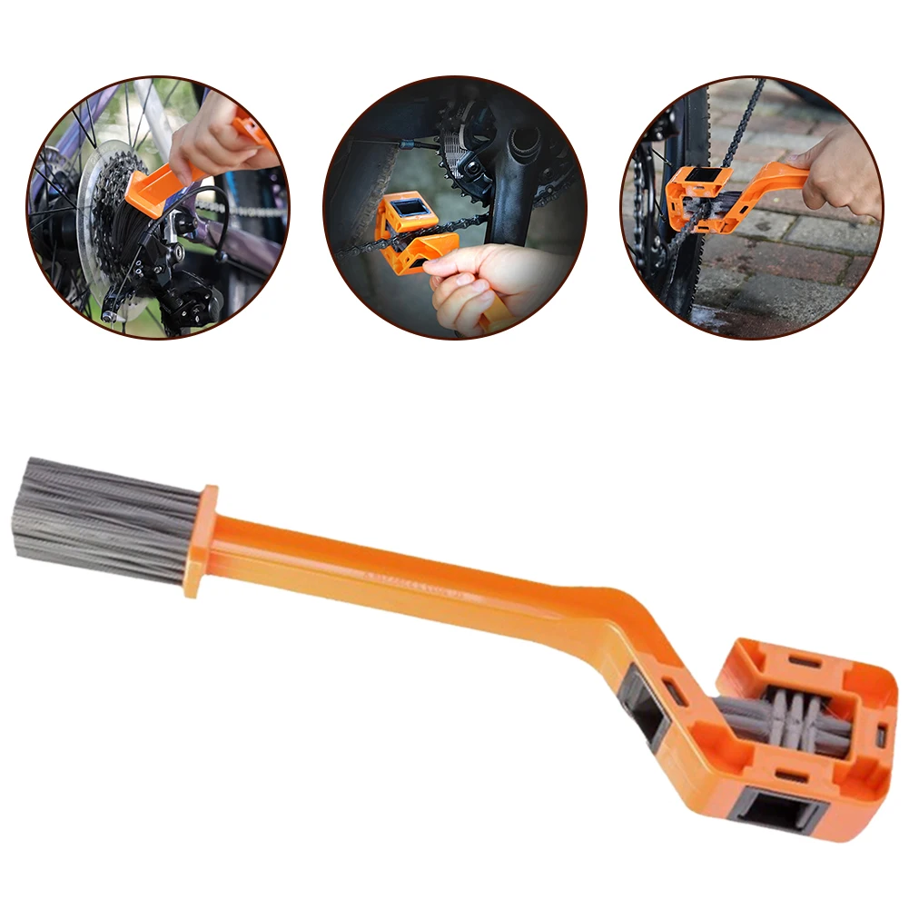 

Chain Brush Portable Bicycle Chain Cleaner Motorcycle Road Bike Chain Clean Brush Bicycle Clean Tool Cycling Cleaner Maintenance