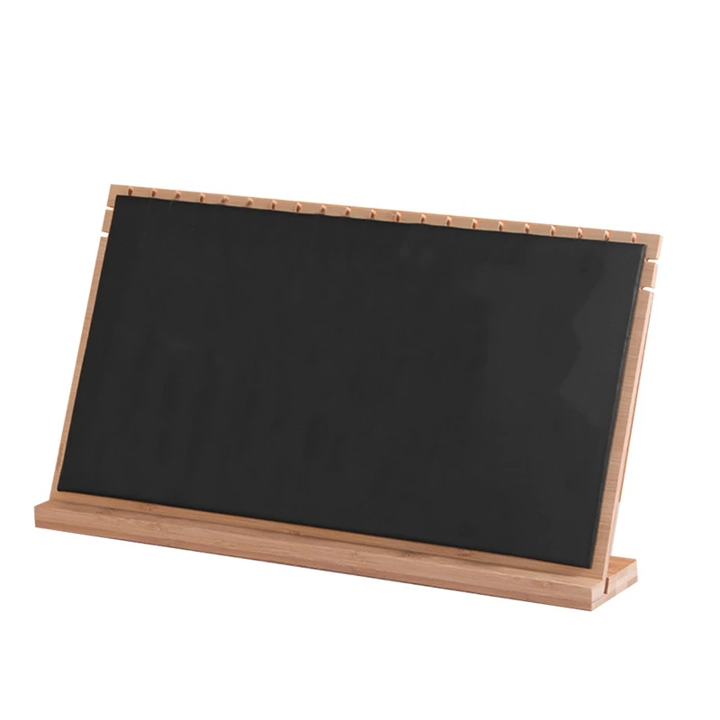 

Vertical Detachable Bamboo and Wood Large Necklace Display Stand,Props