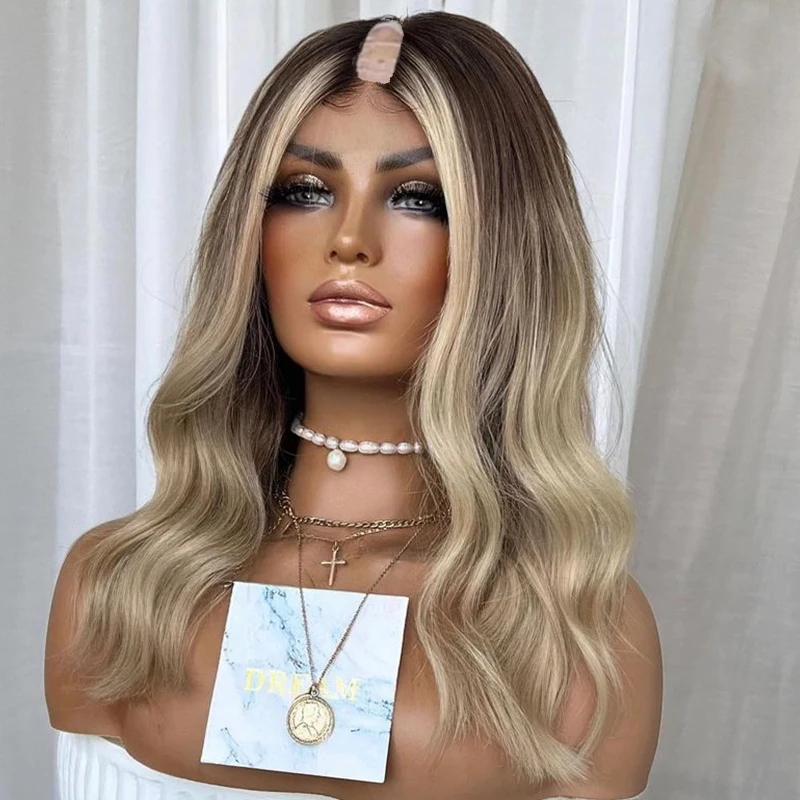 Парик Супер-светлый Hightlight U-образный 100% натуральные волосы для женщин короткий