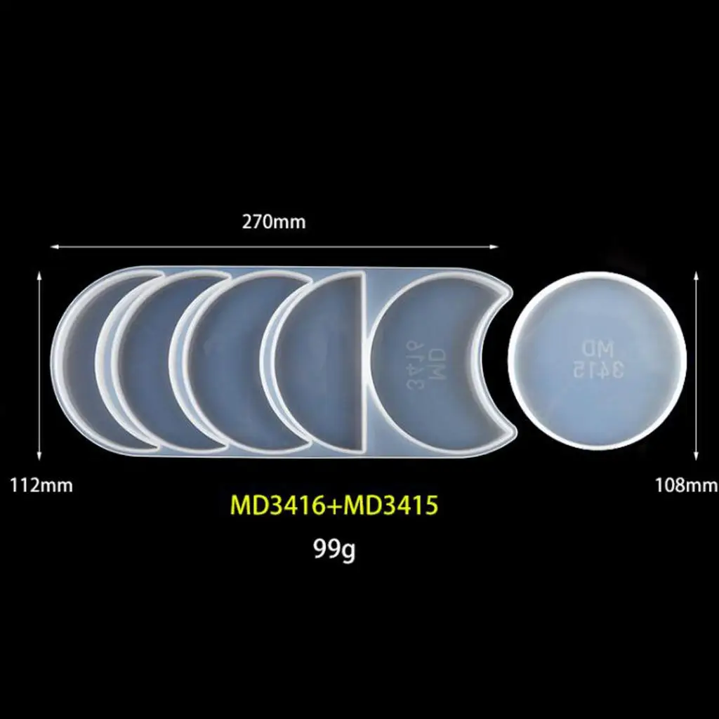 

Clear coaster Silicone mold DIY Resin casting mold Applicable to jewelry making