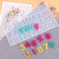 2022 resin silicone mold epoxy english letters handmade diy jewelry making accessories for making keychains pendants necklaces