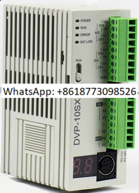 

Original DVP-SX Series Host Controller DVP10SX11R DVP10SX11T PLC 4DI/2DO 2AI/2AO 10 Point Analog I/O Module