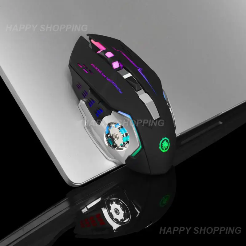 

Rgb Mouse Professional Game Mouse Energy-saving Electricity Relieves Hand Fatigue Ergonomic Design Rechargeable Or Battery