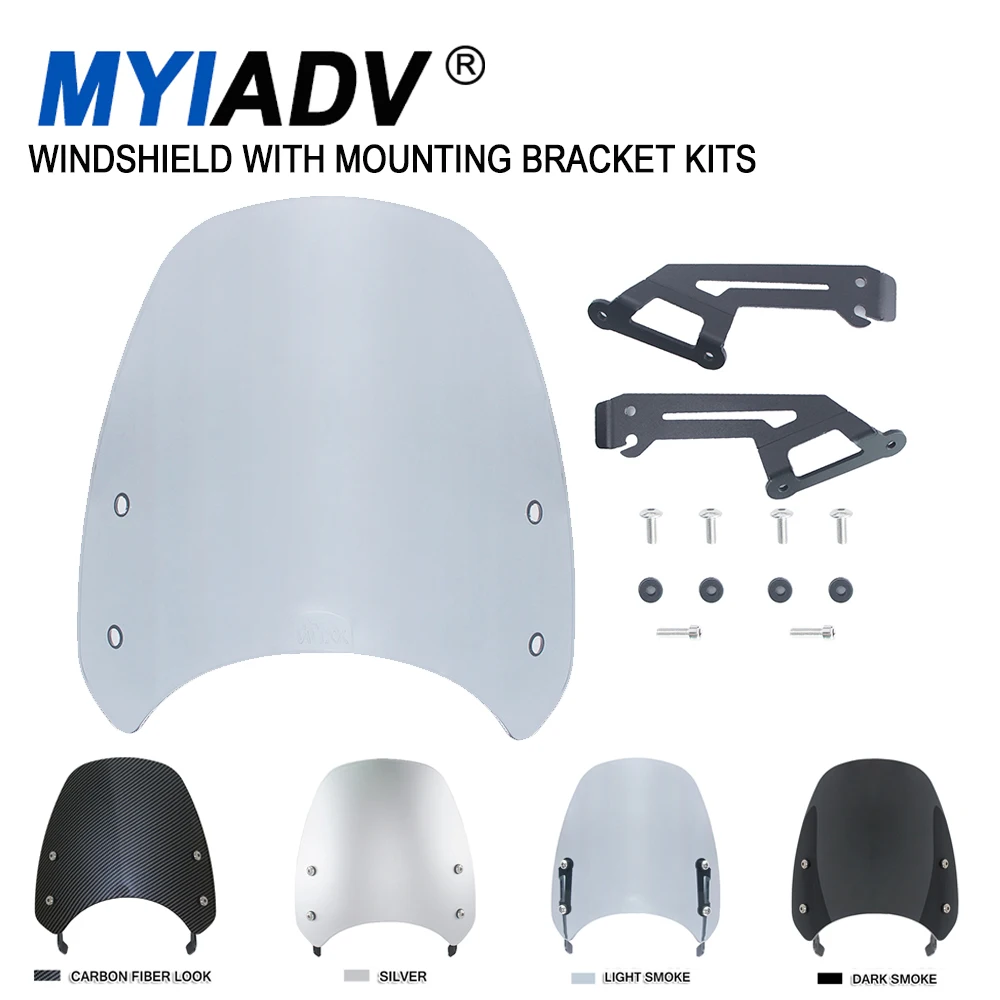 

Windscreen Windshield For Ducati Scrambler 400 803 2015-2020 Street Classic Desert Sled Motorcycle Sport Fly Screen With Bracket