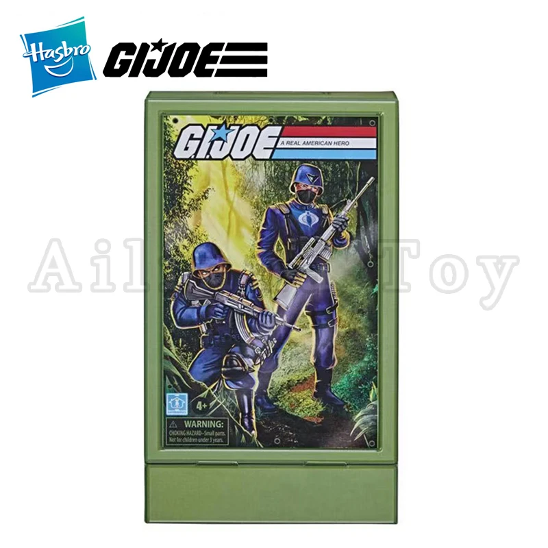 

Hasbro G.I.JOE 3.75inch(10cm) Original Action Figure (2PCS/SET) Retro Cobra Officer Cobra Anime Movie Model Gift Free Shipping