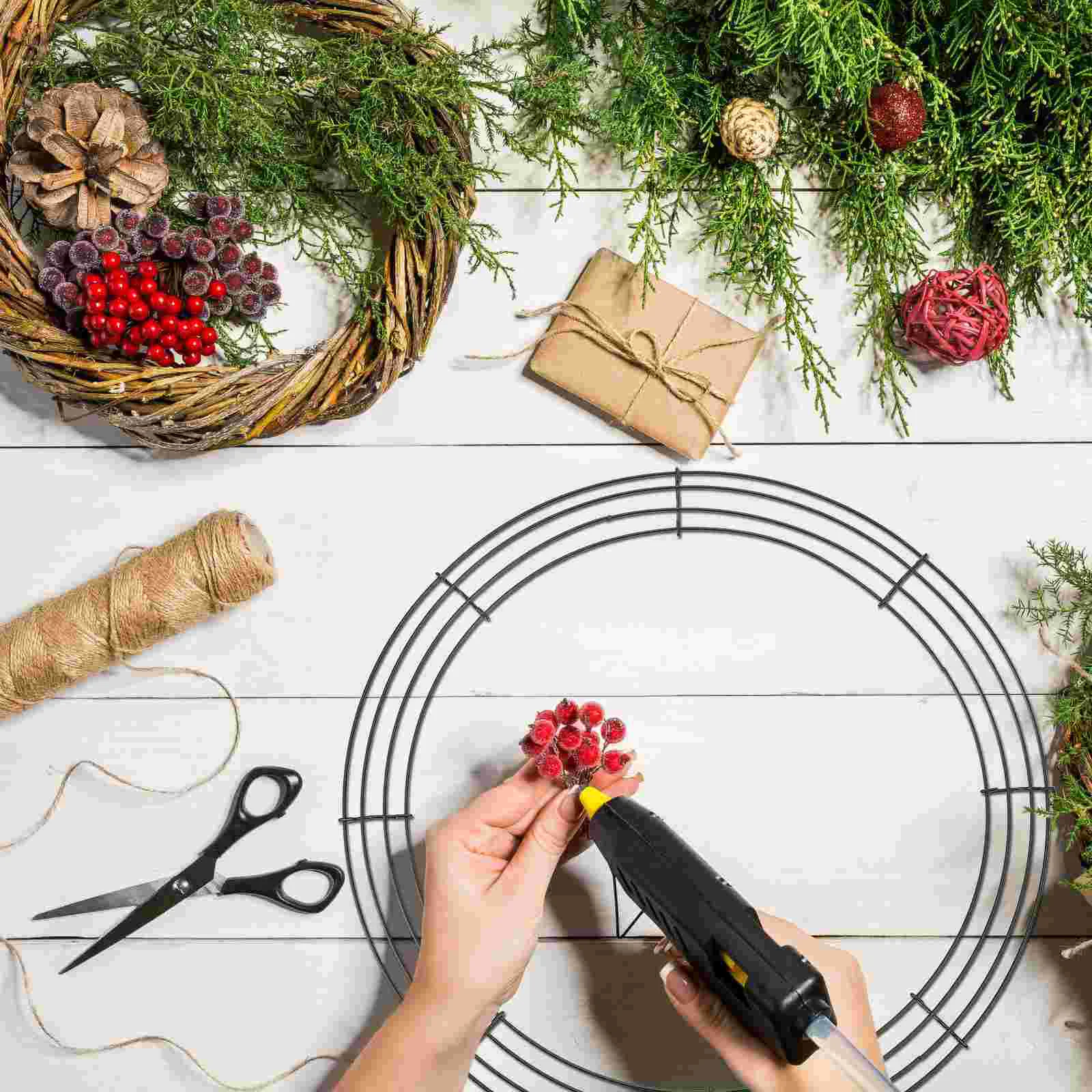 2 шт. рождественские проволочные венок принадлежности для изготовления колец