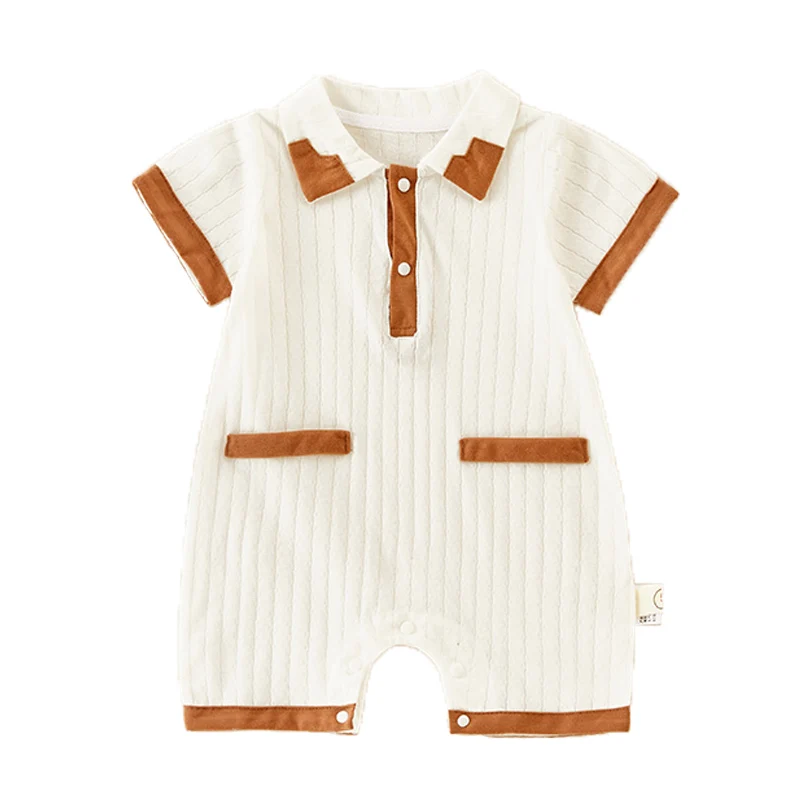 

Baby Girl Clothes Summer 2022 Newborn Baby Boys Bodysuits for Infants Cute Rompers Home Wear 100% Cotton Solid Babies Clothing