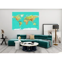 vinyl photography backdrops props physical map of the world vintage wall poster home school decoration baby background dw 04