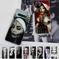 sister nun phone case for samsung s21 a10 for redmi note 7 9 for huawei p30pro honor 8x 10i cover