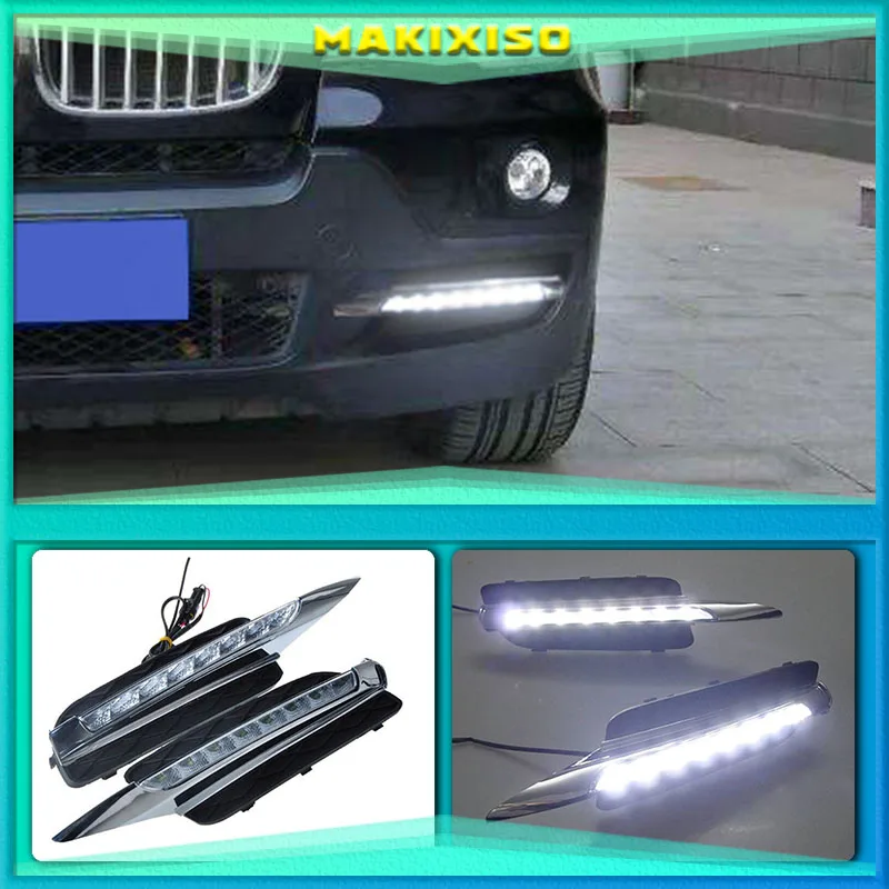 

Дневные ходовые огни для BMW X5 E70 2007 2008 2009 2010, светодиодный пара