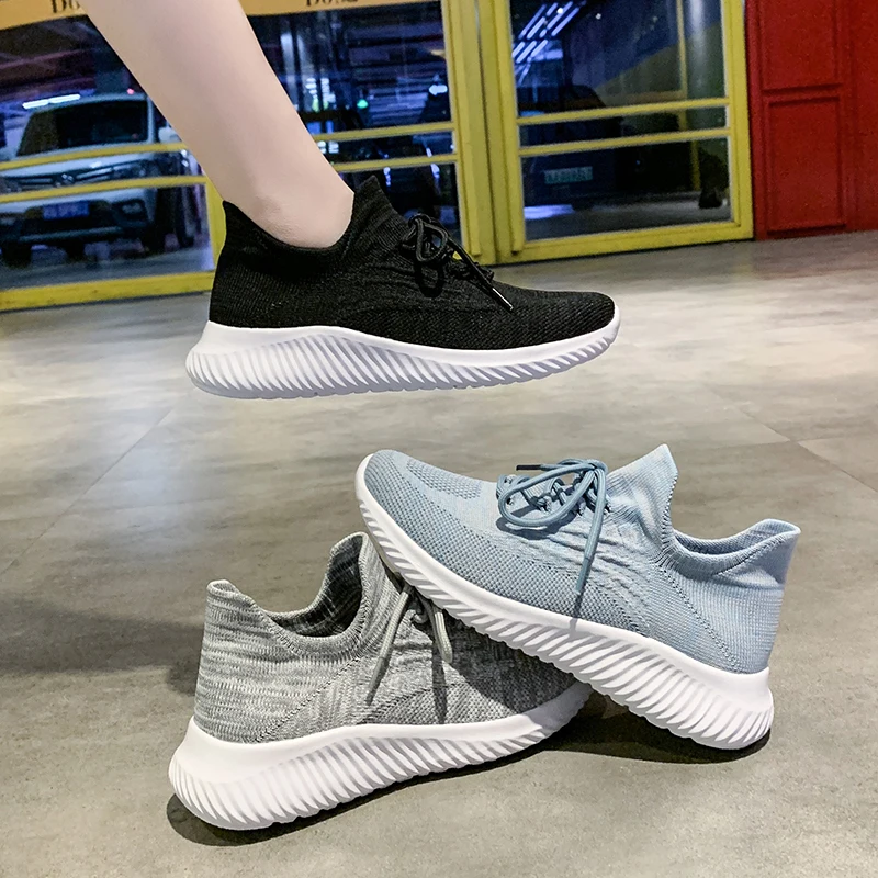 Women Walking Shoes Breathable Sneakers Fashion Sport Casual Non Slip Female Slip-On Lazy Shoes Flat Footwear Soft Comfortable
