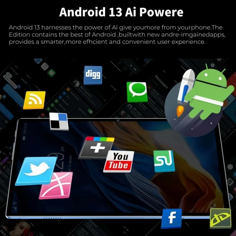 Фото 2026 12-дюймовый планшет iPad Air Pro 5G 24 ГБ + 2T 20000 мАч Snapdragon 8Gen3 Android 16 5G Dual SIM GPS WIFI Оригинальный планшет android №5